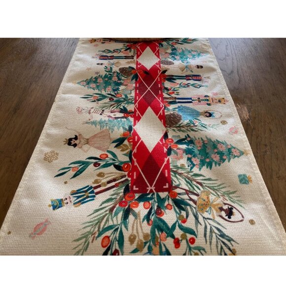Nutcracker Table Runner Christmas Decor Holiday Decoration 72" Decorative Cloth - Picture 8 of 9